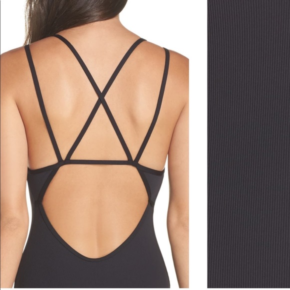 L Space Dakota Ribbed Black One Piece Size 10 - Picture 4 of 8